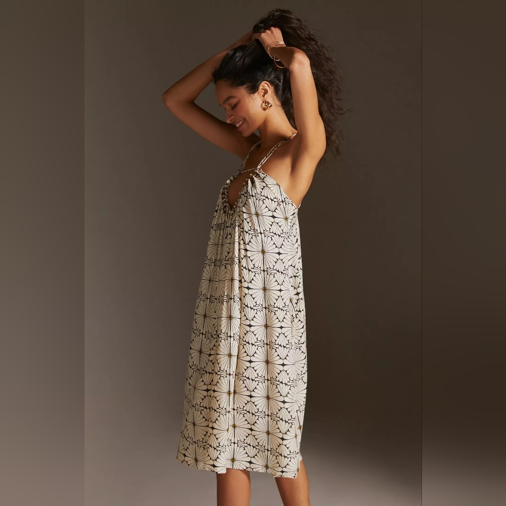 Kenzie Parrott for Anthropologie Beaded Mini Dress Size XS